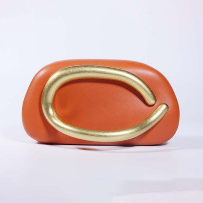 Box Bag Metal Details Crossbody Pu Leather Clutch Shoulder Luxury Brand Handbags Women's Handbag Ladies Female Evening Purse Red