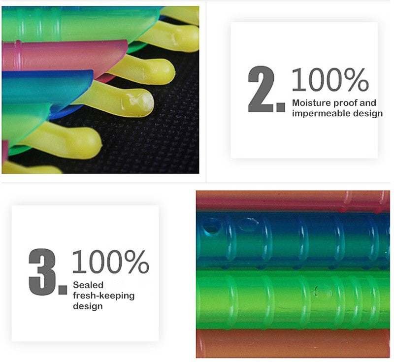 15Pcs/10Pcs Set Bag Clips Food Snack Bags Sealing Clips Seal Stick Food Preservation Sealer Reusable Kitchen Storege Organizer