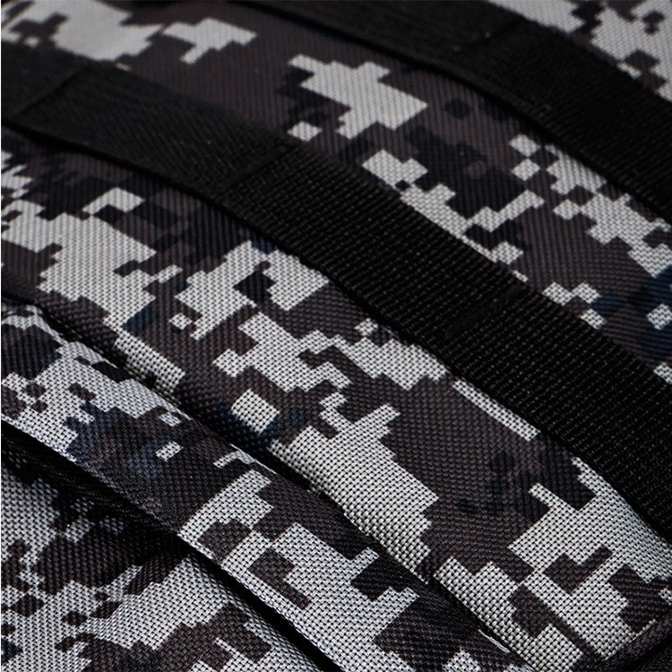 Mochila camuflada unissex | bolsa de viagem multi-bolso, adequada para atividades ao ar livre e viagens curtas - mochila de trilha preta