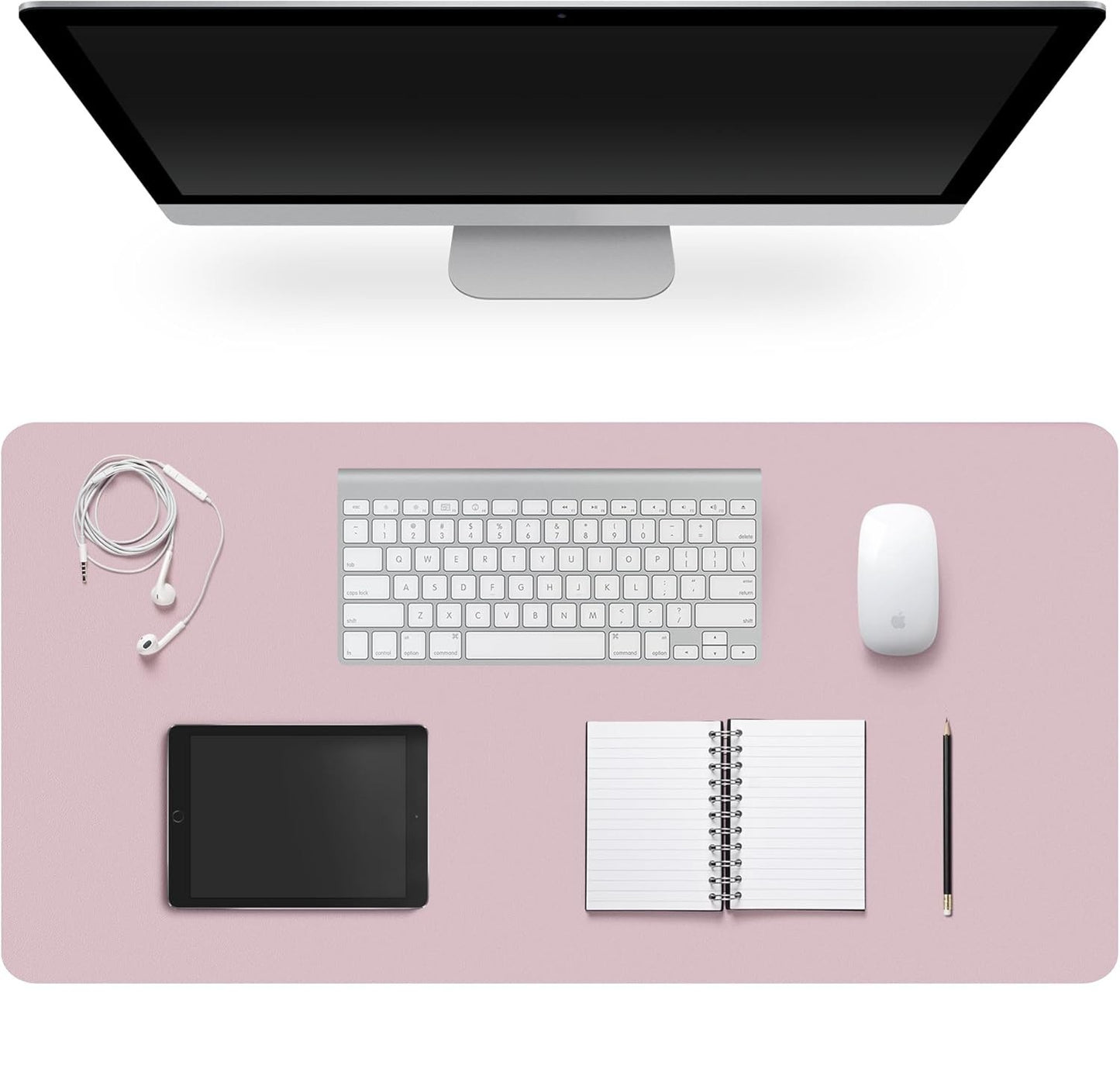 Desk Pad Protector, Non-Slip PU Leather Large Mouse Pad, Easy Clean, Writing Pad for Office/Home/Decor/School Desk Mat