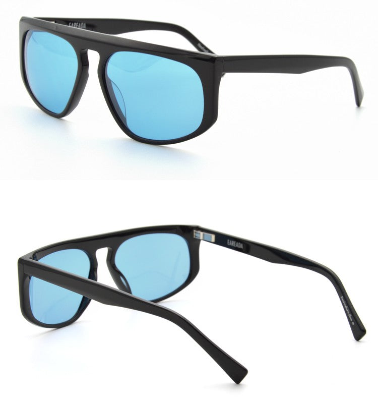 Iron Man Robert Downey Sunglasses Tony Stark Original Sunglasses Yellow Lens Cycling Glasses Man Car Driving Glasses Oversized