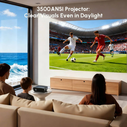 Novo projetor 4K UHD 3500 ANSI Google TV home theater projetor TOF 1080P Android WiFi 2.4+5G foco automático vídeo Projetor quente