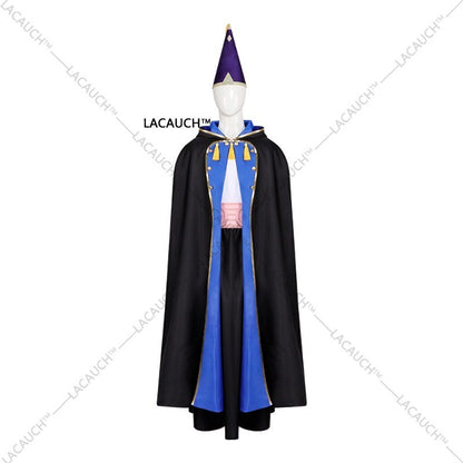 New Anime Witch Hat Atelier Olruggio Cosplay Costume Adult Men Hat Cloak Dress Wig Roleplay Witch Hat Disguise Atelier Halloween