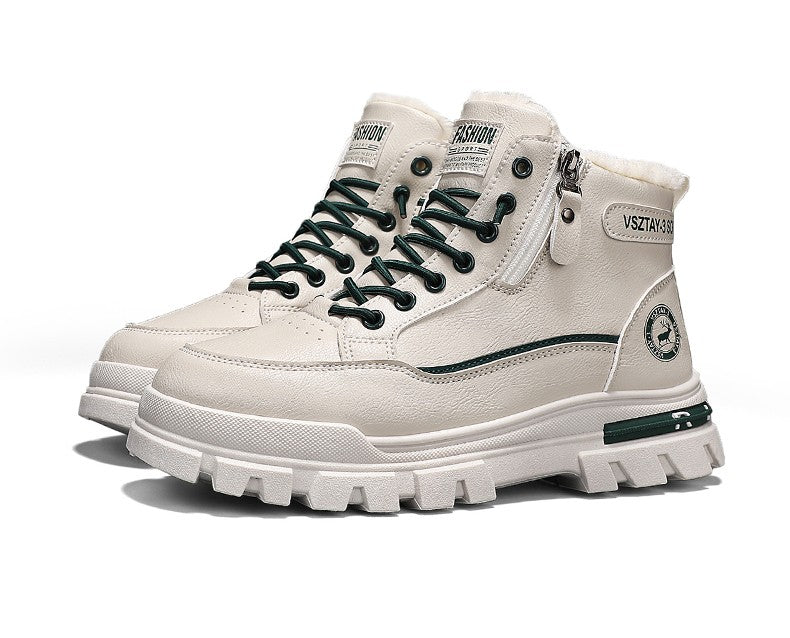 Men's winter warm ankle boots, new anti-slip sports shoes, men's motorcycle snow boots Botas Para Hombre