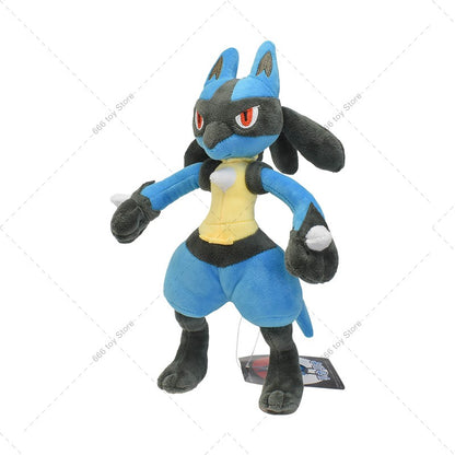 7 Styles Pokemon Plush Riolu Mega Lucario Shiny Lucario Stuffed Doll Toy Cute Peluche Toy Christmas Halloween Gifts