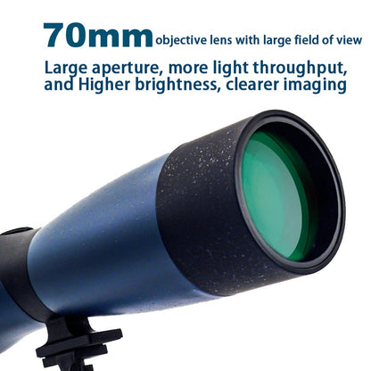 Luneta Monocular com Zoom 25-75x70 Prisma BAK4 À Prova d'Água para Tiro Esportivo Observação de Pássaros Acampamento ao Ar Livre Caça