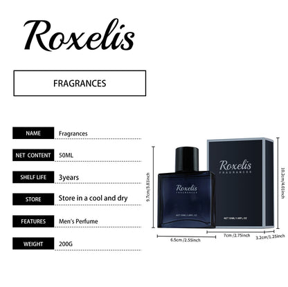 Roxelis Charming Perfume Para Homens Natural Fresco Duradouro Libere o Charme dos Homens A Atmosfera de Encontros Perfume que Aumenta a Confiança