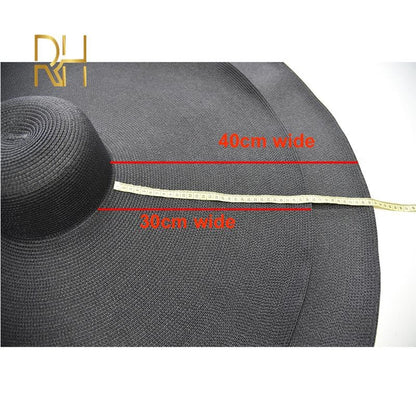 Big Beach Sun Straw Hat 30 40cm Brim 80 100cm Diameter Women Round Protect Travel Holiday Caps Foldable Super Large Straw Hat