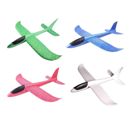 Avião de espuma grande de 36cm x 48cm, planador de avião de arremesso manual, aviões de bolha EPP inerciais, brinquedos de lançamento ao ar livre para crianças e meninos de presente