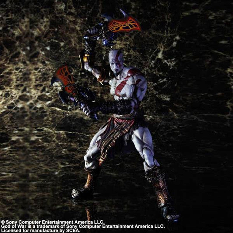 Play Arts Kai Boneco de Ação God of War Kratos Bonecos de Ação Modelo Colecionável Brinquedos Presentes Criativos Decoração de Quarto de Amigos Boneca