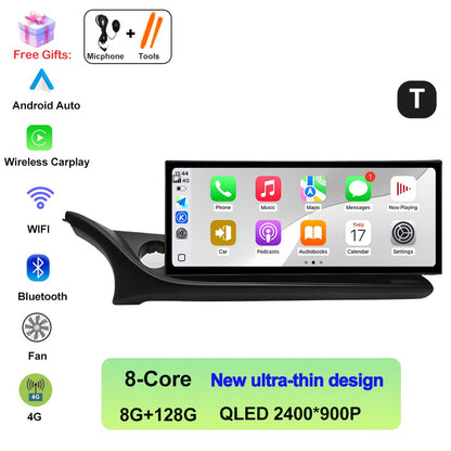 Central Multimídia Automotiva QLED 2400*900P Touch Screen para Mazda ATENZA Mazda 6 2020-2022 12.3 polegadas DSP Estéreo 4G Bluetooth DVR