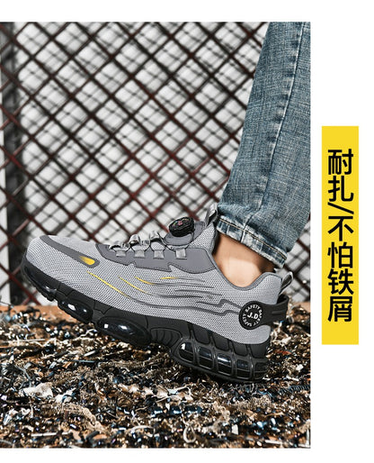 Men's Military Tactical Boots Army Boots Men Side Zipper Military Boots Men Anti-Slip Ankle Boots Work Safety Shoes Hiking Shoe