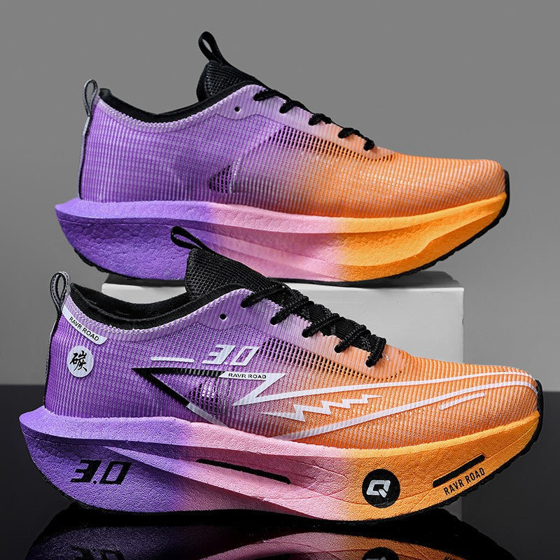 Tênis Masculino de Malha para Conforto 2025, Tênis de Corrida Masculino com Placa de Carbono 3.0, Amortecimento, Esportes, Treino, Corrida, Calçado Especializado para Corrida