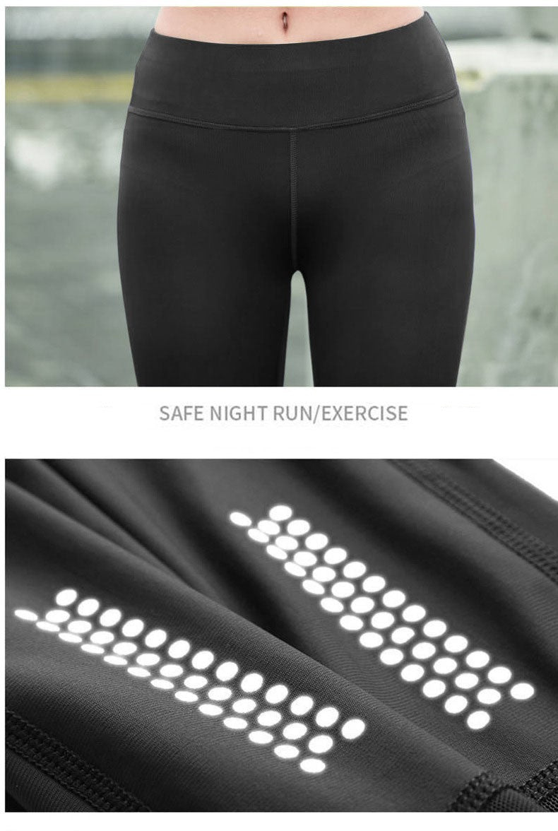 Women Fitness pants Tight Leggings Seamless High Waist Push Up mesh Legging Breathable Sport Cropped shorts Sexy Gym Yoga Pants