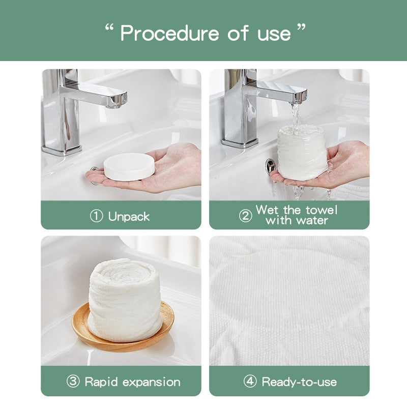 Premium Compressed Towel Tablets Disposable Towel Large Bath Towel Reusable Travel Towel for Hotel Camping Mountaineering Sports