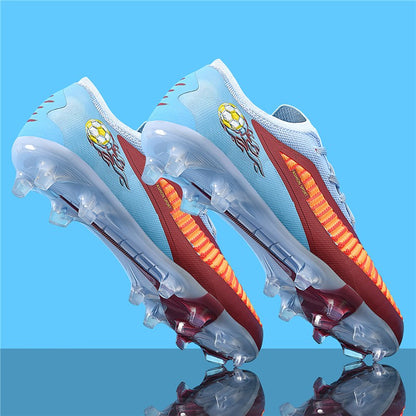 New Men Football Boots Outdoor Sport Boys Soccer Shoes Adult Non Slip Long Spikes Training Cleats Breathable Match Comfortable