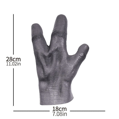 51 Area Alien Mask Gloves Cosplay UFO Big Eyes Extraterrestrial Organism Monster Latex Helmet Hands Halloween Party Costume Prop