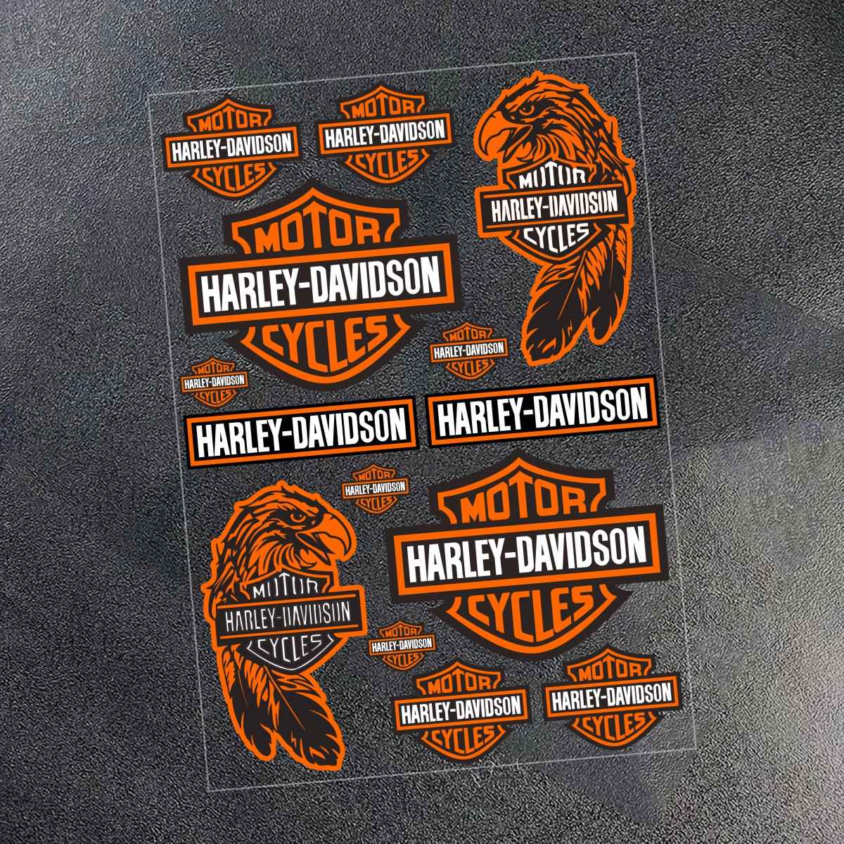 2026 Novo Adesivo Harley Davidson Logotipo Capacete Tanque Moto Decalque