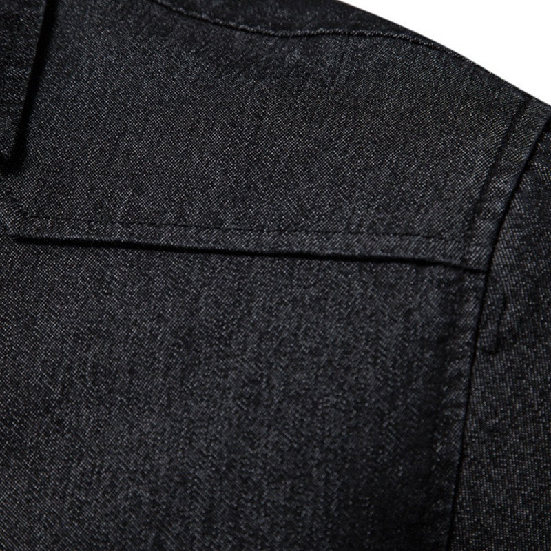 100% Cotton Men's Denim Long Sleeve Shirt Four Seasons New Business Fashion Retro Casual Shirt Jacket Male Brand Clothes