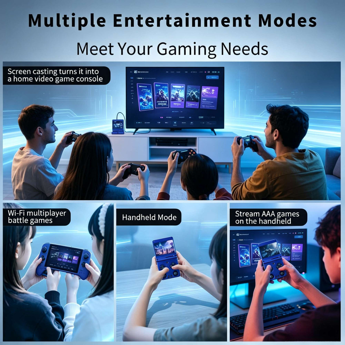 RG34XXSP ANBERNIC Flip Retro Handheld Game Console 3.4 Inch  Screen H700 Pocket Game Player Support PSP PS1 GBA NDS Arcade