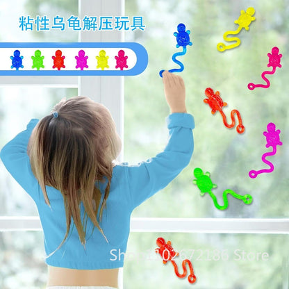 12/24/36 PcsTPR Soft Glue Color Sticky Gold Powder Turtle for Children's Birthday Baby Shower Festival Party Gifts, Gift Rewards