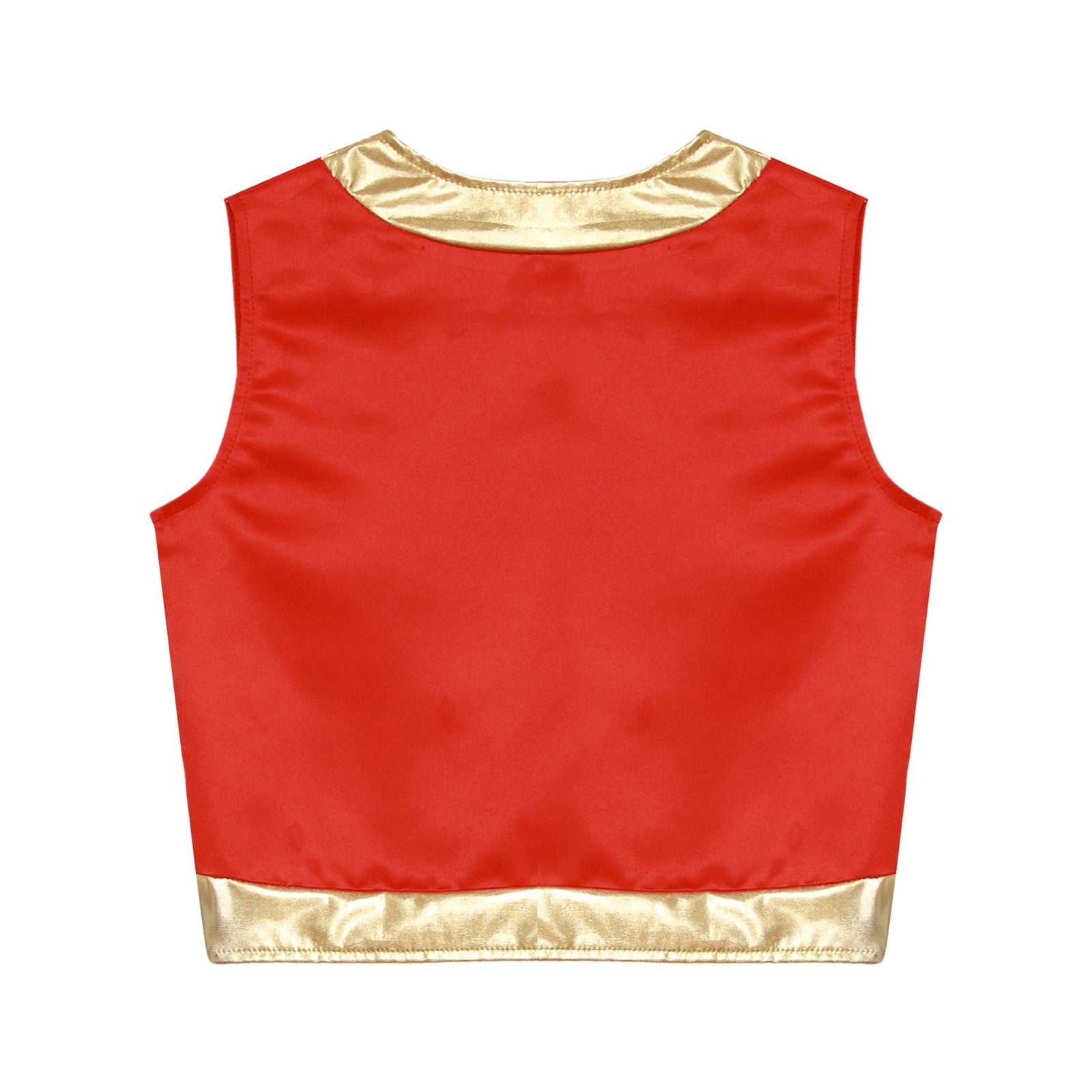 Boys Girls Halloween Toad Game Character Vest Open Front Loose Waistcoat Carnival Theme Party Super Brother Role Play Costume