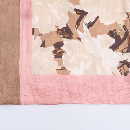 2025 Autumn New Product Women's Casual Style Fashion High Waist Printed Wrinkle Effect Midi Half Body Skirt