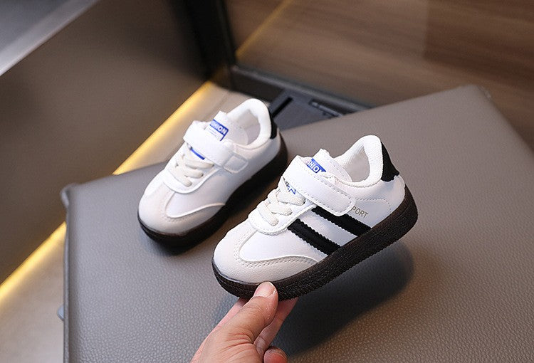 Toddler Baby Kids Fashion Design Walking Shoes Sneakers White Non-slip Casual Shoes Boys Girls Breathable Outdoor Sport Shoes