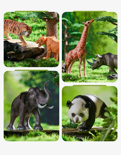 Brinquedo Montessori Dinossauro Fazenda Selvagem Oceano Gatos Animais Modelo Bonecos de Ação Miniaturas Fofas Jogo Educacional para Crianças Presente