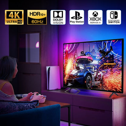 Christmas Ambient TV LED Backlight Sync to Screen For 40-130 Inch Real-Time Sync Light Strip For 4K HDMI-Compatible 2.0 Device