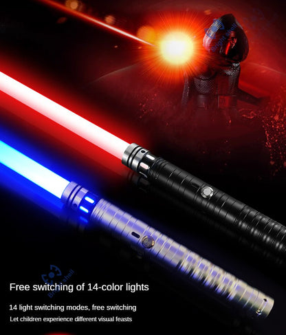 Metal Lightsaber Sword Toys RGB Light Saber 15Color Change Kids Soundfonts Force FX FOC Blaster Toys Jedi Sword Gift