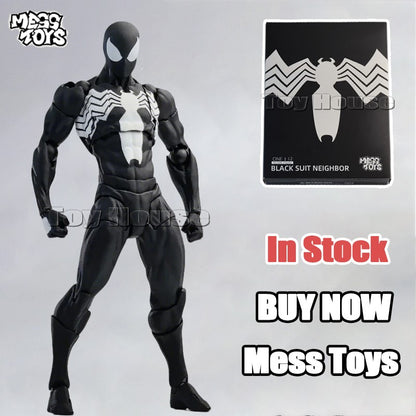 NOVO Boneco de Ação Spider de Brinquedo Anime Terno Preto Vizinho Symbiote Aranha Escarlate Kaine Parker Aranha Vermelha Preta