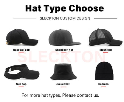 SLECKTON Custom Logo Embroidery Quick-Dry Baseball Cap for Summer Protection Breathable Waterproof Design DIY Picture Print