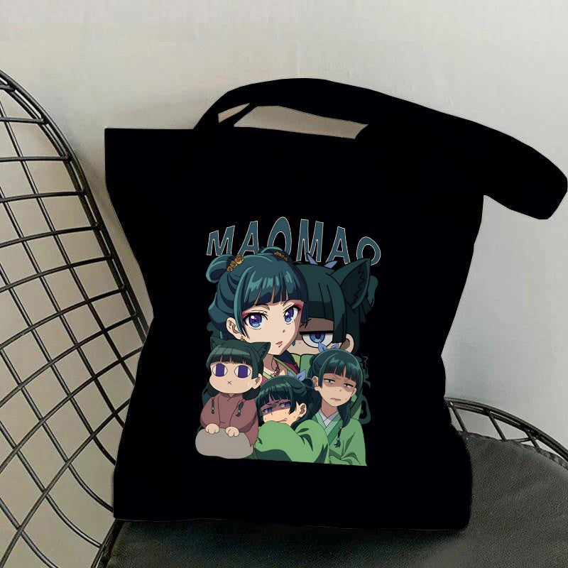 Hot Anime The Apothecary Diaries Printed Canvas Bag Messenger Bag Cute Fun Handbag Women Men Casual Tote Bag Gift