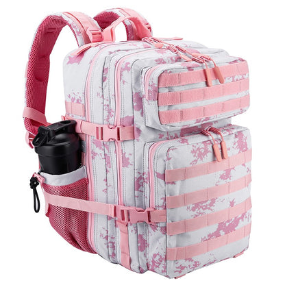 LHI Mochila Tática 45L/35L/25L para Homens e Mulheres, À Prova D'Água, Bolsa de Ginástica para Atletas, Mochila de Viagem para Caminhada ao Ar Livre com Porta-Garrafas