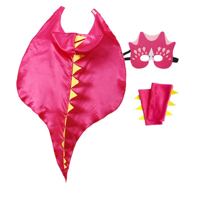 Dinosaur Costume Cloak for unisex Toothless Dragon Performance Clothes Halloween Dinosaur Mask+Cloak Cosplay Outfits Cos