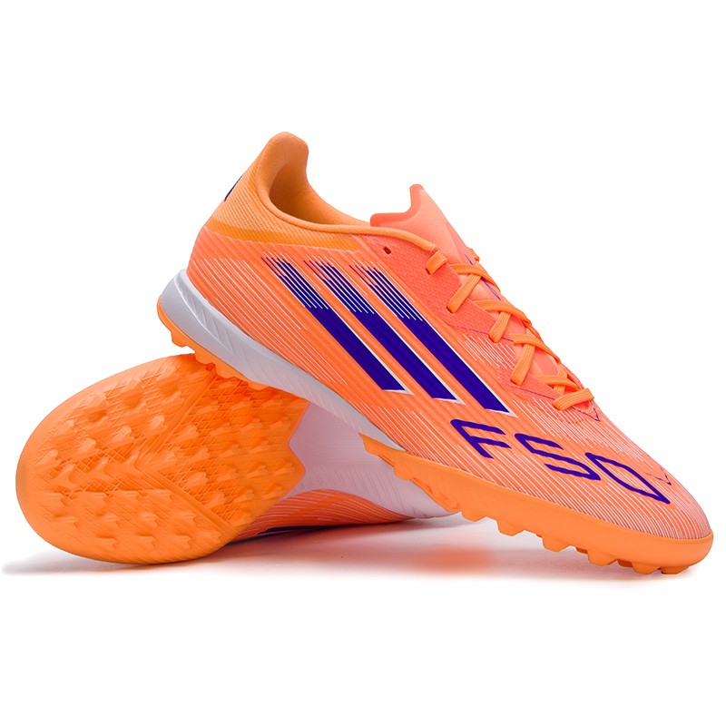 Adidas Men's and Women's Soccer Shoes F50 League Tf Cleats for Natural Grass Practical Training Shoes Jh7723