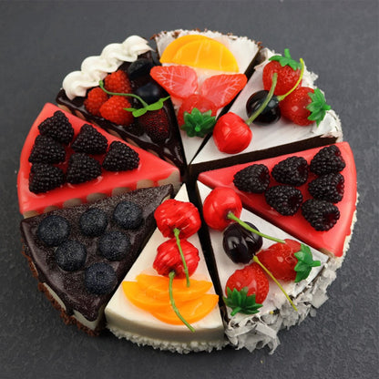 Artificial Fruit Cakes Simulation Cake Photography Props Dessert Shop Ornaments Home Kitchen Decoration Kids Toys