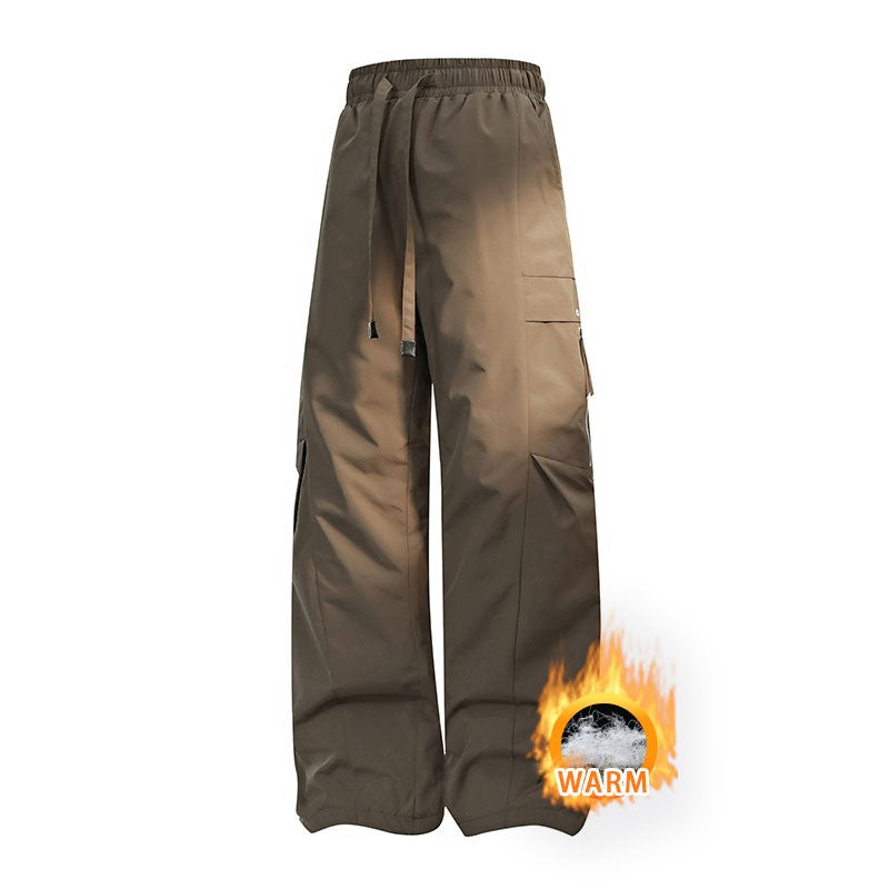 Calças de inverno masculinas para caminhada, impermeáveis, à prova de vento, calças de montanhismo, para manter aquecido, acampamento, trekking, esqui, calças com bolso com zíper