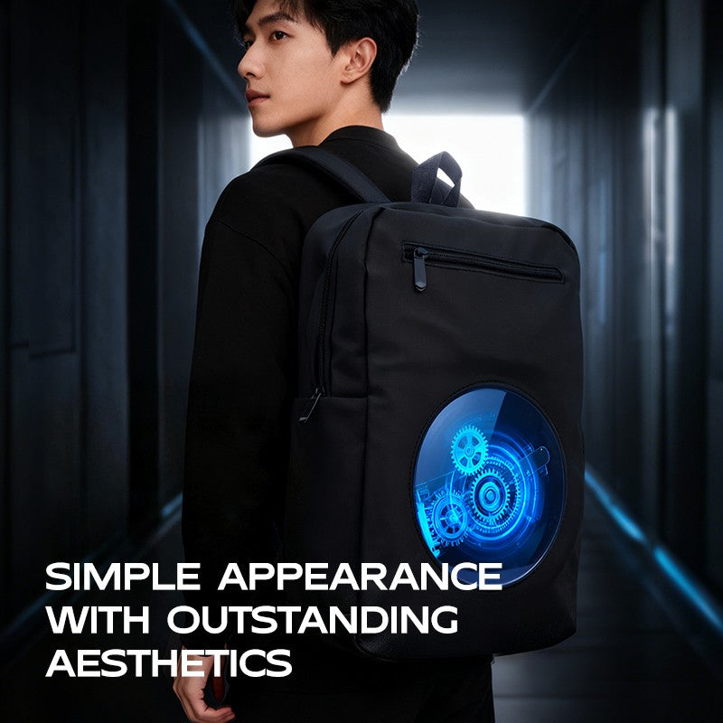 Cool 3D Fan Backpack Hologram Projector Led Sign Holographic Lamp Player Holographic Machine 3D Advertising Backpack Shoulderbag