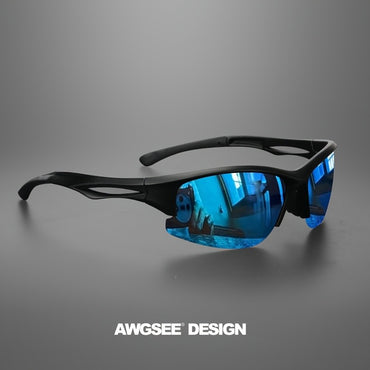 1PCS/3PCS polarized sports sunglasses half-frame men's and women's outdoor sturdy frame, suitable for running, fishing