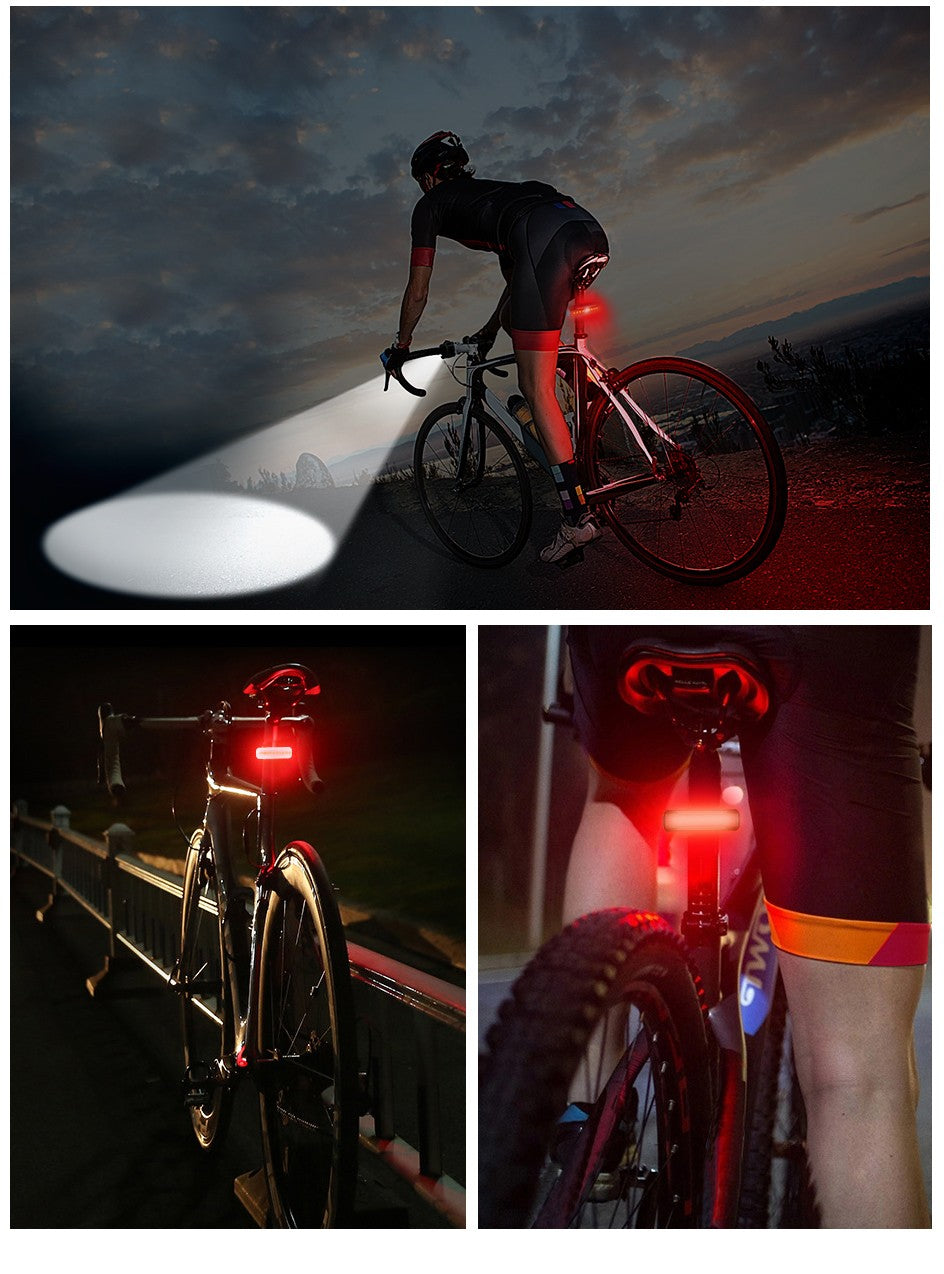 10000mAh 6-8 LED Bike Light USB Rechargeable 3600 Lumens Bike Headlight Super Bright Flashlight Front Lights and Back Rear light