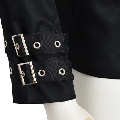 Michael Jackson cosplay Costume BAD Punk Jacket Black Slim BAD Jacket Costume T-shirt Belt Clothing Adore Stars Impersonator
