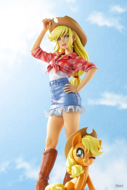 My little Pony Bishoujo Rarity Sunset Shimmer Applejack Twilight Sparkle Pinkie Pie Anime PVC Action Figure Toy Collection Doll