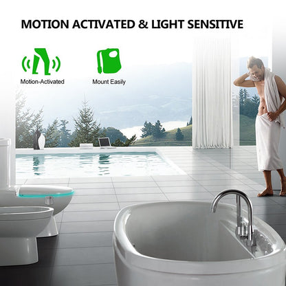 Toilet Night Light PIR Motion Sensor Toilet Lights LED Washroom Night Lamp 16 Colors Toilet Bowl Lighting For Bathroom Washroom