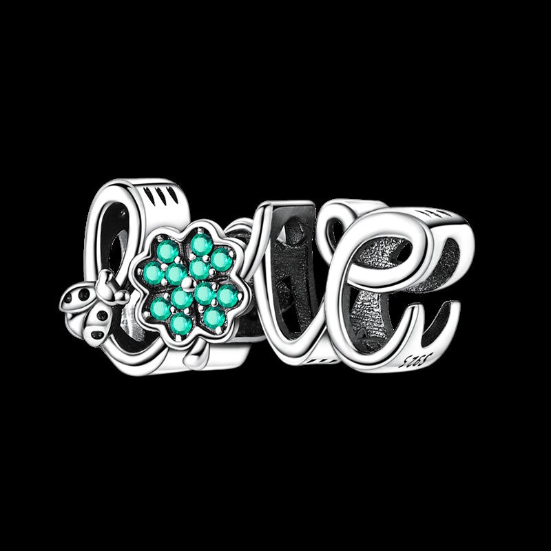 925 Sterling Silver Green Series Flower Tree Apple Pendant DIY Fine Beads Fit Original Charms Bracelet Women Jewelry Diy