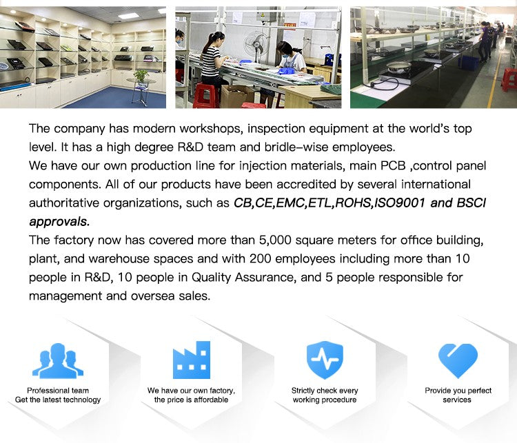 Factory 2025 New kitchen electric hob with Invisible Control Area double induction cooker ceramic plate 4400W induction cooker