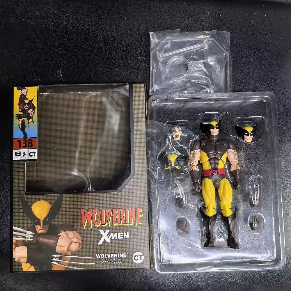 Original Ct Toys Wolverine Action Figure Deadpool Mafex 096 Figure Mafex138 X-Men Comic Version Figurine Collection Model Toys