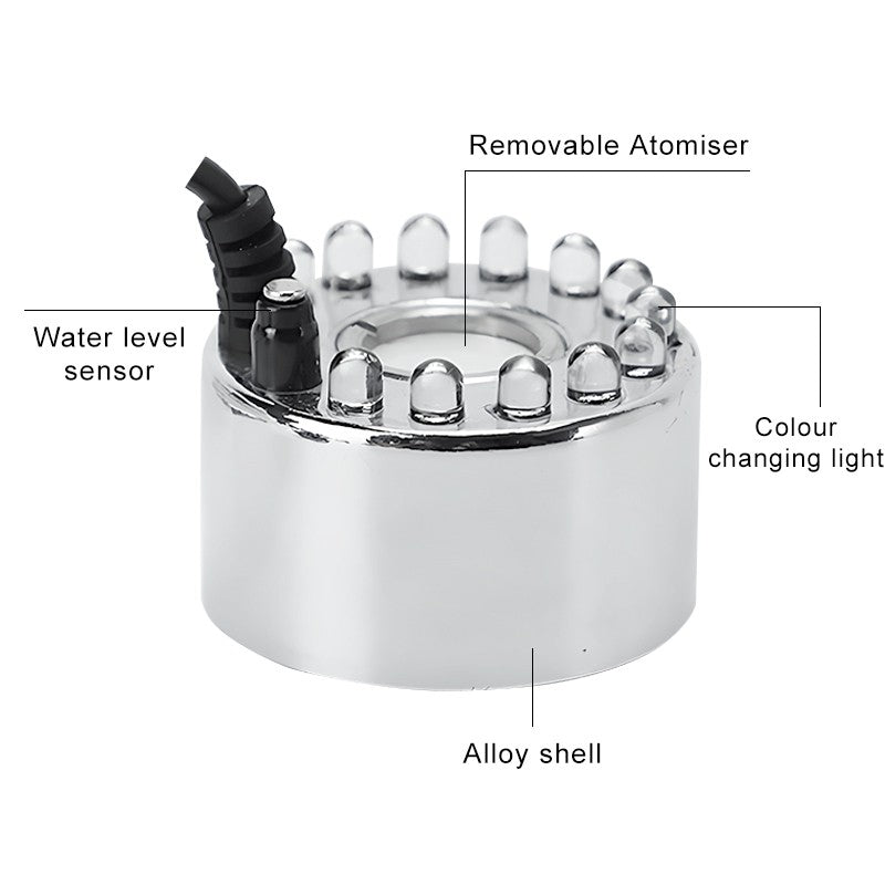 Máquina de Névoa Fonte de Água Nebulizadora de Luz Mini LED Abóbora para Decoração de Festas de Halloween Natal Páscoa Festival 2023