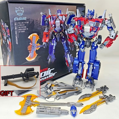 Robot Weijiang Optimus Commander W8022 Transformation Toys Model Black Apple OP Commander M01 Figure